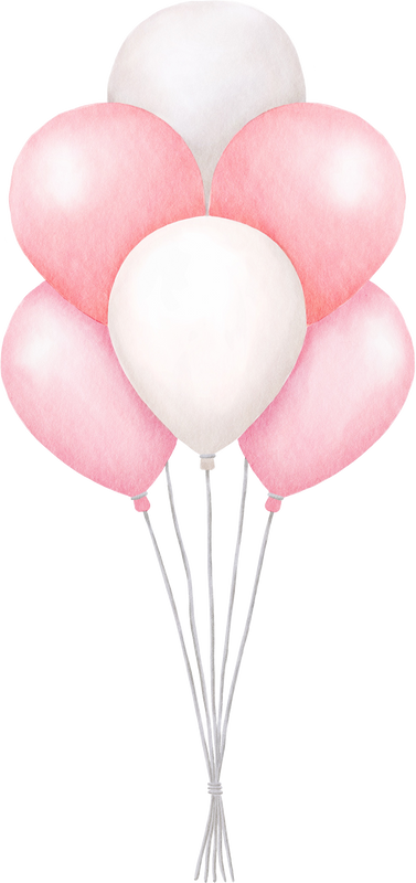 Watercolor Balloons Illustration